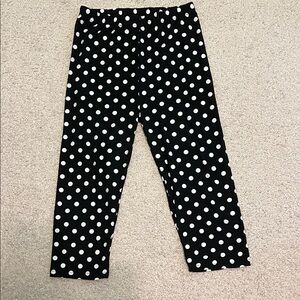 Polka Dot Womens Cropped Leggings Bottoms